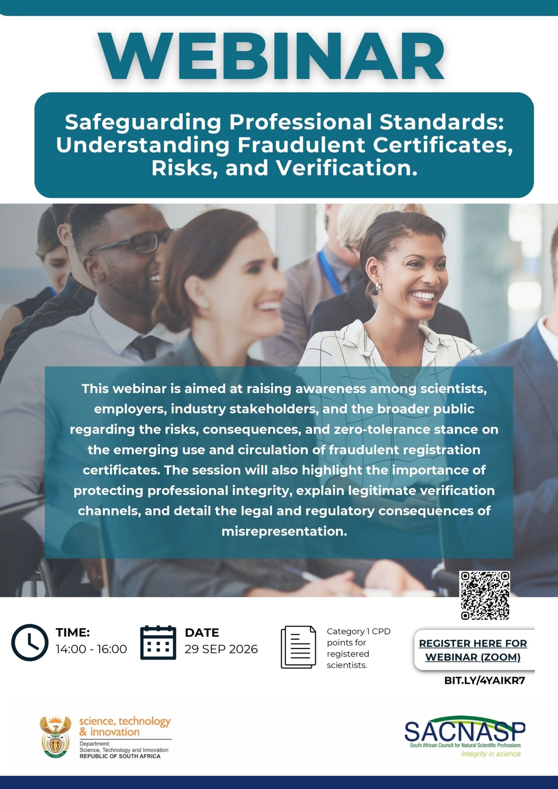 Webinar Educational Campaign Fraudulent Certificates