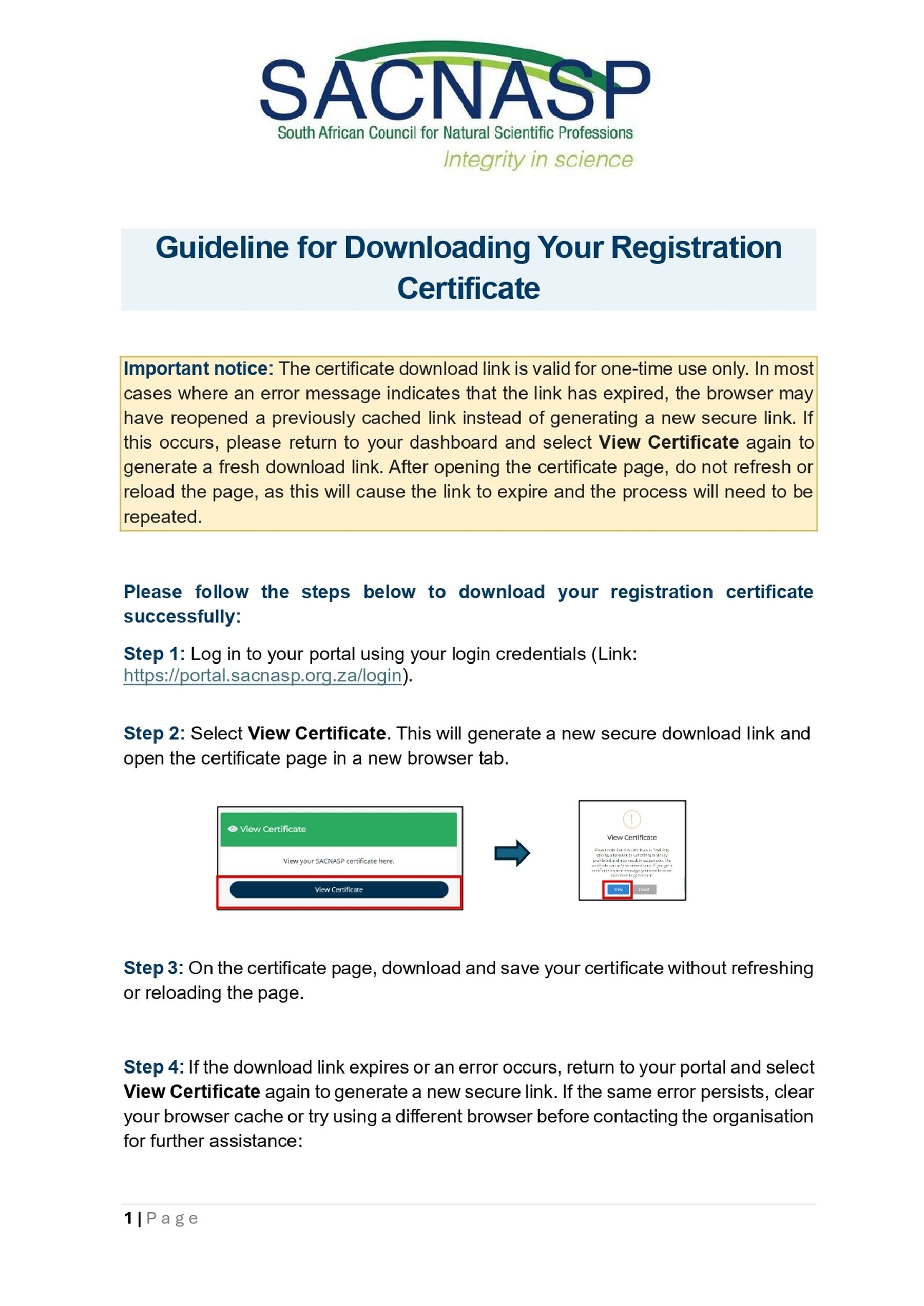 Guideline for Downloading Your Certificate page 0001 1